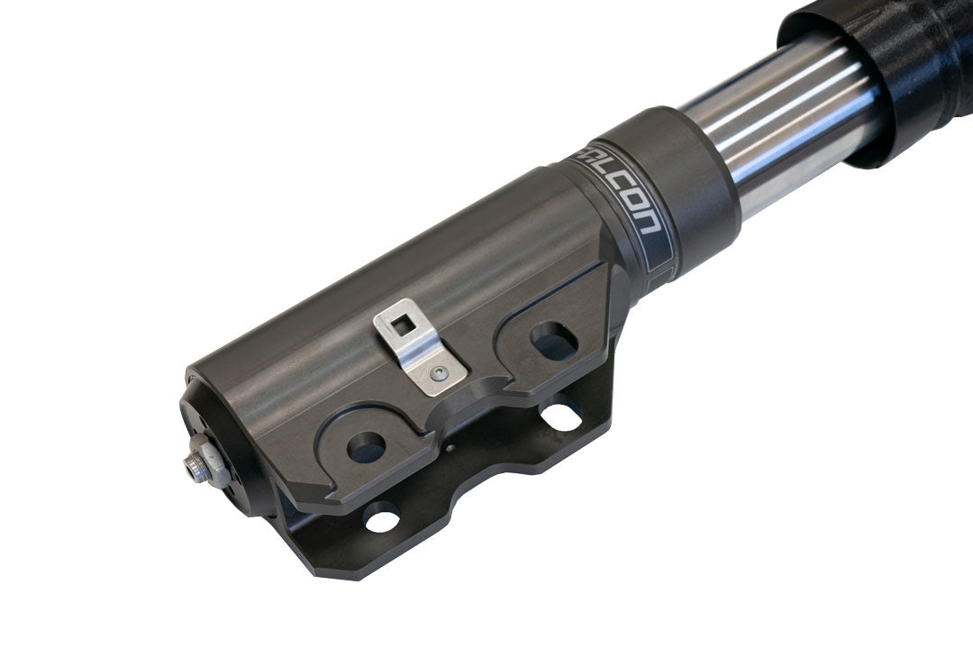 FALCON 3.3 Fast Adjust Inverted Rally Strut by Van Compass for Sprinter 2WD, featuring a black and silver cylinder, designed for enhanced suspension performance.