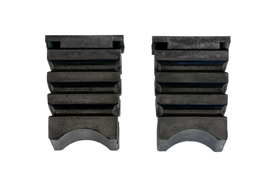 SUMO SPRING REAR BUMP STOPS - SPRINTER (1994+ 2500 ONLY) PAIR: Close-up of black rubber and metal components designed to enhance rear suspension for heavy-loaded vans.