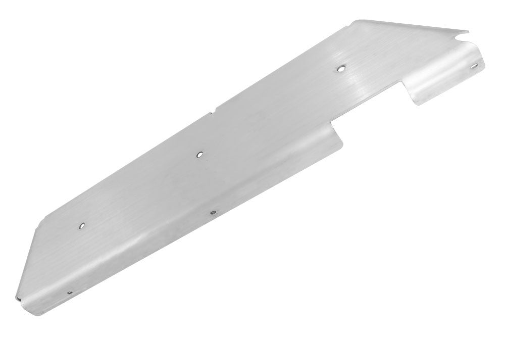 FUEL TANK SKID PLATE - SPRINTER 4X4 (2015+) by VAN COMPASS, a robust aluminum plate designed to shield the fuel tank from obstacles.