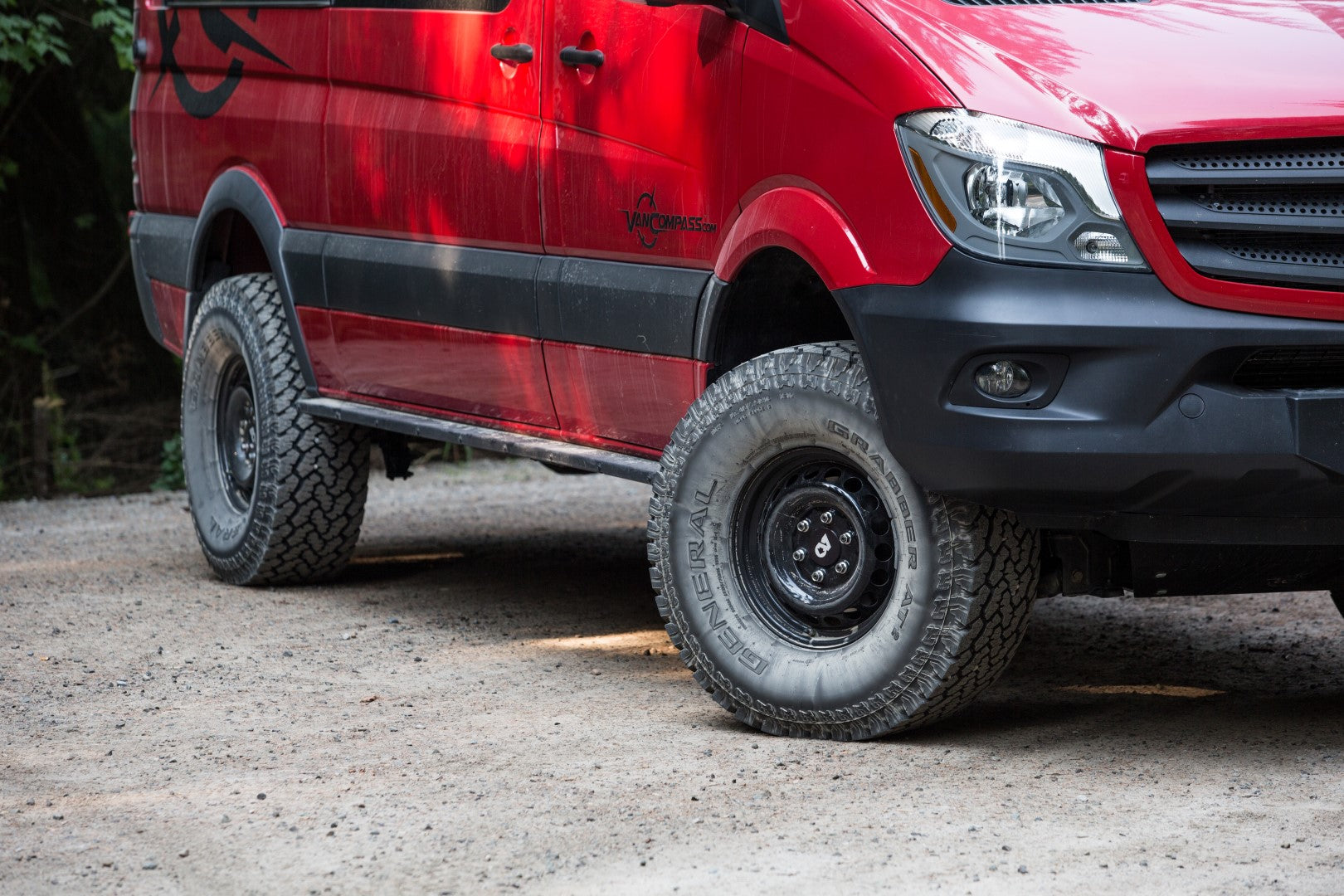 STRIKER 4X4 2 Lift Kit for Sprinter 4x4 (2015-2022 2500 SRW), featuring enhanced suspension components to fit larger tires for improved off-road capability.